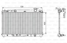 Chladič, chlazení motoru VALEO 701526
