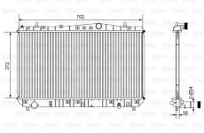 Chladič motora VALEO 701528