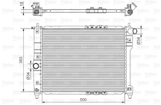 Chladič, chlazení motoru VALEO 701544