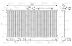 Chladič, chlazení motoru VALEO 701560