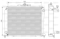 Chladič, chlazení motoru VALEO 701584