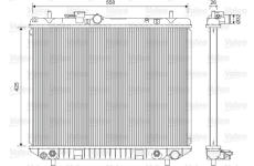 Chladič, chlazení motoru VALEO 701593