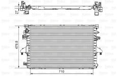 Chladič, chlazení motoru VALEO 701654