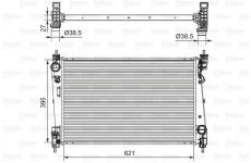 Chladič, chlazení motoru VALEO 701655