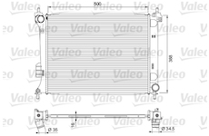 Chladič, chlazení motoru VALEO 701729