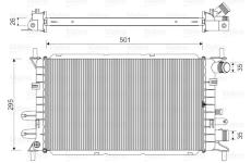 Chladič, chlazení motoru VALEO 730859