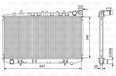 Chladič, chlazení motoru VALEO 731090