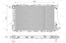Chladič, chlazení motoru VALEO 731549