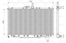 Chladič, chlazení motoru VALEO 734131