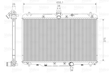 Chladič, chlazení motoru VALEO 735400