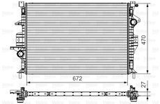 Chladič, chlazení motoru VALEO 735552