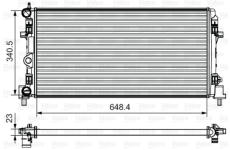 Chladič, chlazení motoru VALEO 735554