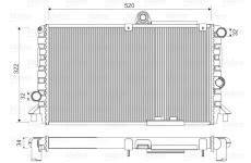 Chladič, chlazení motoru VALEO 816710
