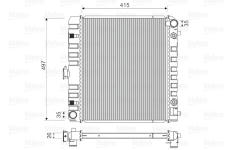 Chladič, chlazení motoru VALEO 883778