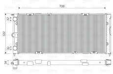 Chladič, chlazení motoru VALEO 883821