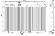 Chladič, chlazení motoru VALEO 733101