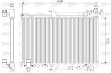 Chladič, chlazení motoru VALEO 733146