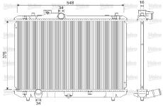 Chladič, chlazení motoru VALEO 733216