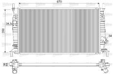 Chladič, chlazení motoru VALEO 733254