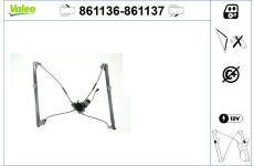 Zvedací zařízení oken VALEO 861136