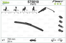 stěrač VALEO VM70 FIRST Multiconnection 700mm