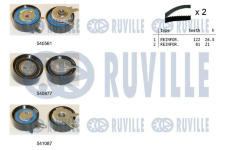 ozubení,sada rozvodového řemene RUVILLE 550143