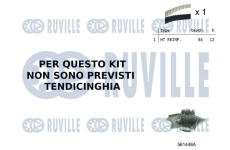 Vodní pumpa + sada ozubeného řemene RUVILLE 55B0021