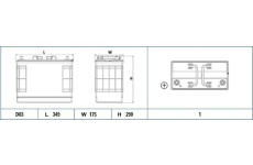 startovací baterie EXIDE EF1251