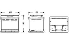 startovací baterie EXIDE EA530