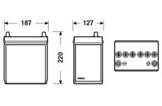 startovací baterie EXIDE EB356