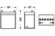 startovací baterie EXIDE EB357