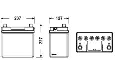 startovací baterie EXIDE EB454