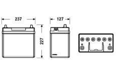 startovací baterie EXIDE EB457