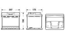 startovací baterie EXIDE EB500