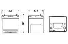 startovací baterie EXIDE EB504
