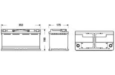 startovací baterie EXIDE EK950