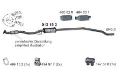 Stredni tlumic vyfuku ERNST 013192