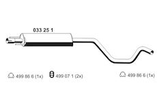 Střední tlumič výfuku ERNST 033251