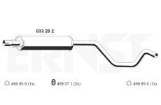 Stredni tlumic vyfuku ERNST 033282