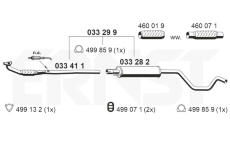 Stredni tlumic vyfuku ERNST 033299