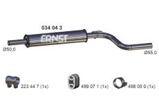 Střední tlumič výfuku ERNST 034043