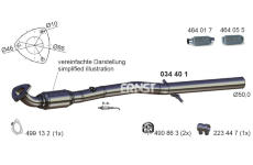 Výfuková trubka ERNST 034401