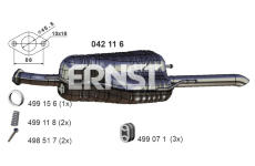 Zadni tlumic vyfuku ERNST 042116