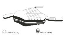 Zadni tlumic vyfuku ERNST 043281