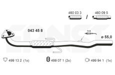 Výfuková trubka ERNST 043458