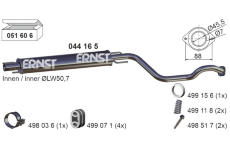 Střední tlumič výfuku ERNST 044165