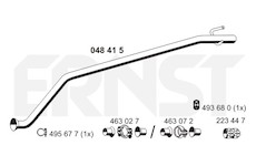 Výfuková trubka ERNST 048415