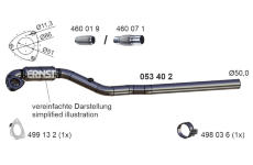Výfuková trubka ERNST 053402