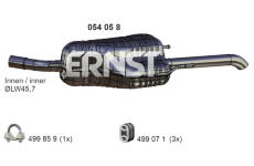 Zadní tlumič výfuku ERNST 054058