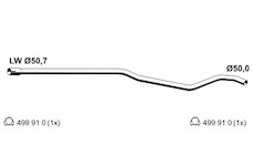 Výfuková trubka ERNST 054485